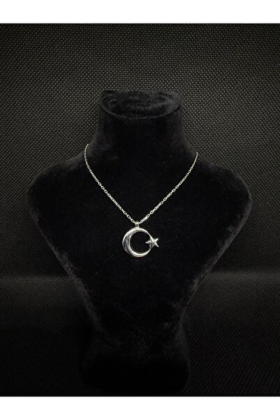 HECEM JEWELRY 925 AYAR AY YILDIZ KADIN KOLYE