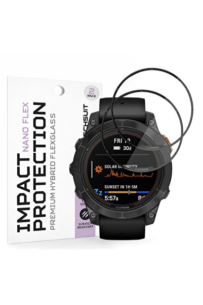 Techsuit Folie pentru Garmin Watch, Techsuit, Plastic, Black