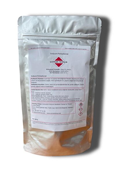 Sodyum Perkarbonat – 500 g Doypack – Aktif Oksijen Bazlı Leke Çıkarıcı / Sodium Percarbonate