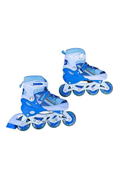 E-ANAMAG Ρυθμιζόμενα Πατίνια για Παιδιά με Ρόδες LED, Μέγεθος M