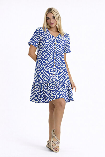 Heaven Ephesus ΦΟΡΕΜΑ - Φόρεμα Datça με σχέδιο σαντούκ-3080