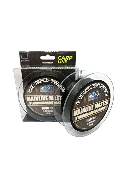 ASSO Mainline Master Carp Fc Coated 1000Mt Carp Line Dark Green Standard - 0....