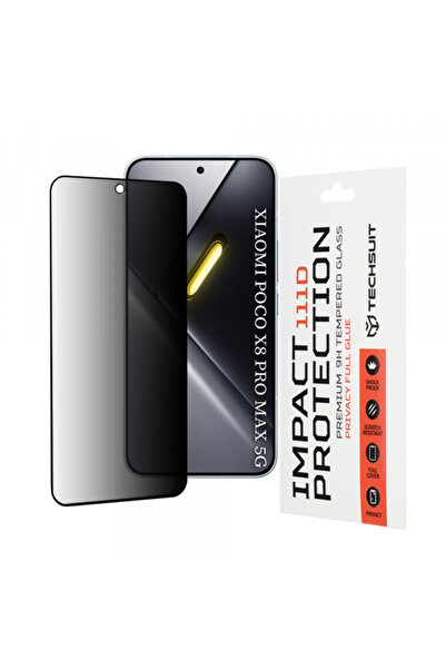 Techsuit Folie de protectie Ecran Privacy pentru Xiaomi Poco X8 Pro Max, Stic...