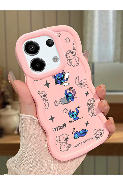 ucuc Redmi Note 13 Pro 5G Uyumlu Pembe Silikon Kılıf Kamera Korumalı Darbe Em...