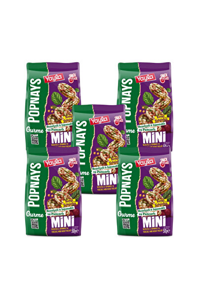 Yayla Popnays Gurme Bezelye Ispanak ve Pancarlı Mini Nohut Patlağı 50 g x5