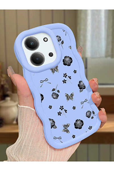 ucuc Redmi 15C 5G Uyumlu Mavi Silikon Kılıf Kamera Korumalı Darbe Emici Tasar...