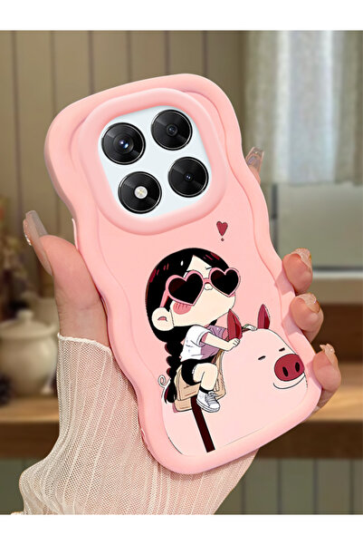 ucuc Redmi Note 14 Pro 4G Uyumlu Pembe Silikon Kılıf Kamera Korumalı Darbe Em...