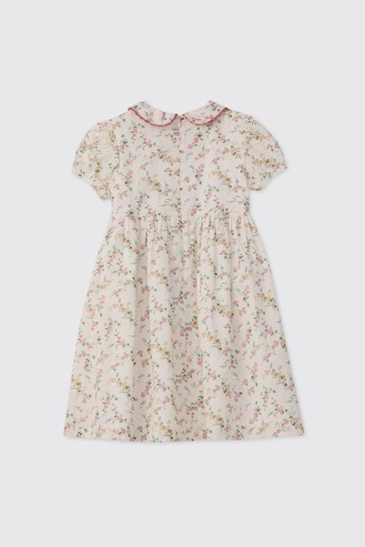 Panço Liberty Fabric Floral Patterned Baby Girl Dress