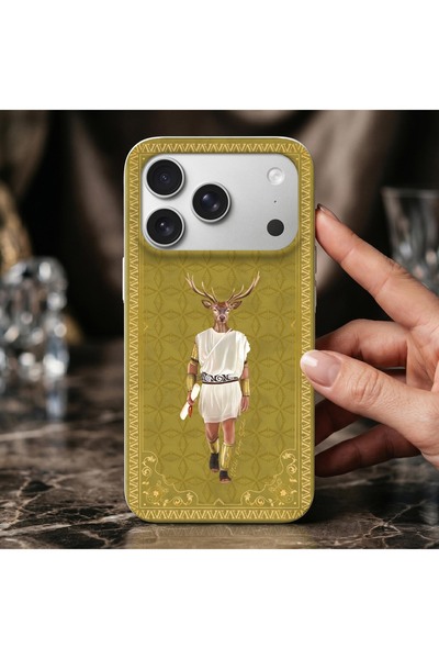 VİTELLİ iPhone 17 Pro Max Uyumlu Deer Roman Telefon Kılıfı