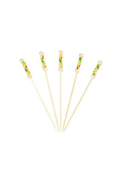 Adana Pasta Malzemeleri Bamboo braided yellow toothbrush 12 pieces