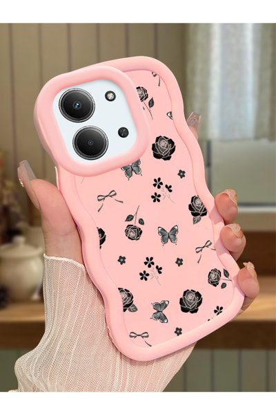 ucuc Redmi 15C 5G Uyumlu Pembe Silikon Kılıf Kamera Korumalı Darbe Emici Tasa...