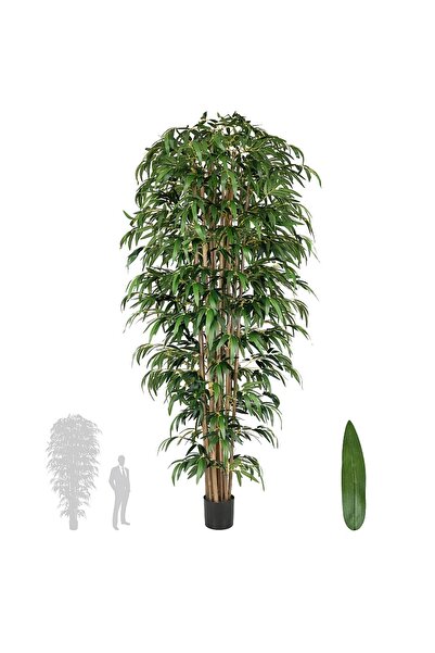 Roberto Rossi Bambus artificial H270cm cu 12 tulpini si 2976 frunze