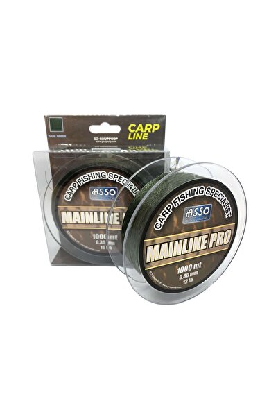 ASSO Mainline Pro Special Carp Fishing Line 1000Mt Dark Green Standard - 0.35 mm