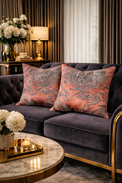 perdra Κομψό διακοσμητικό μαξιλάρι με γέμιση από τερακότα για τον καναπέ του ...