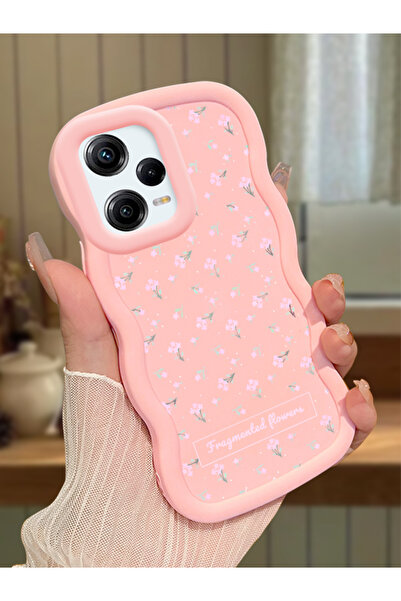 ucuc Redmi Note 12 Pro 5G Uyumlu Pembe Silikon Kılıf Kamera Korumalı Darbe Em...