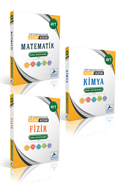paraf yayınları AYT Yeni Başlayanlar İçin Adım Adım Matematik-Fizik-Kimya Sor...