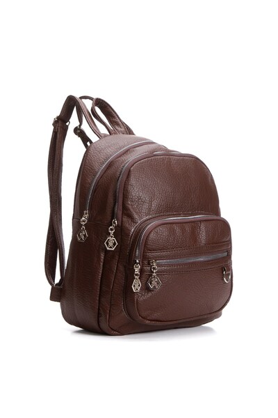 Eliza Γυναικείο δερμάτινο ρυθμιζόμενο λουράκι ώμου και σακίδιο πλάτης