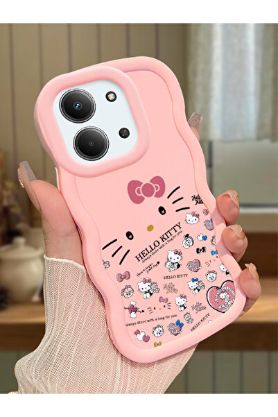 Hontinga Xiaomi Redmi 15C 4G Uyumlu Darbeye Dayanıklı Basit Pembe Silikon Tel...