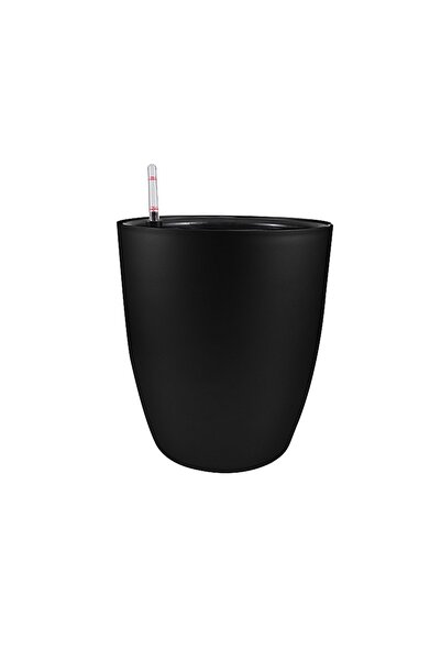 Roberto Rossi Ghiveci inteligent H45xD45 cm RobertoRossi Clasic negru lucios