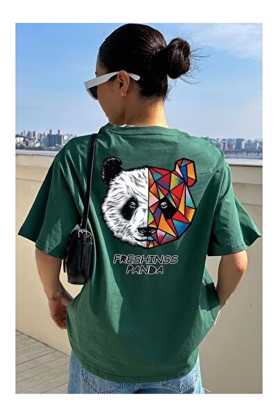 ZİYMO Γυναικείο μπλουζάκι με στάμπα πάντα στην πλάτη