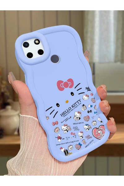 Hontinga Realme C21Y Compatible Shockproof Simple Blue Silicone Phone Case He...
