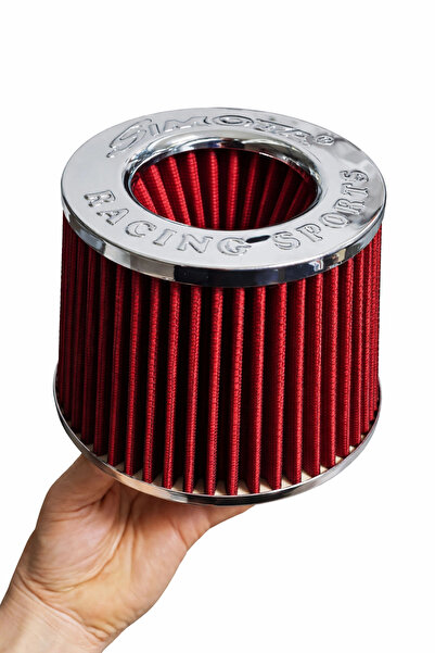 carlone Simota 76mm Açık Hava Filtresi-Open Air Filter- Hava Filtresi-Kırmızı