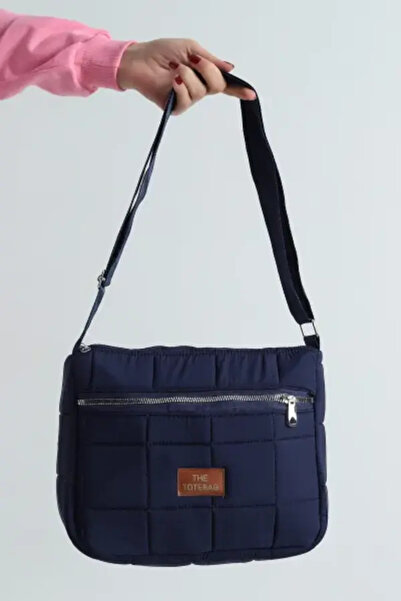 DiyMer Women's Quilted Zippered Shoulder Bag