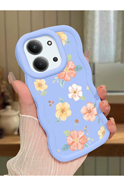 Hontinga Xiaomi Redmi 15C 4G Uyumlu Darbeye Dayanıklı Basit Mavi Silikon Tele...