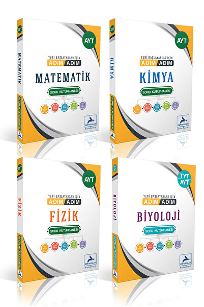paraf yayınları AYT Yeni Başlayanlar İçin Adım Adım Matematik-Fizik-Kimya-Biy...