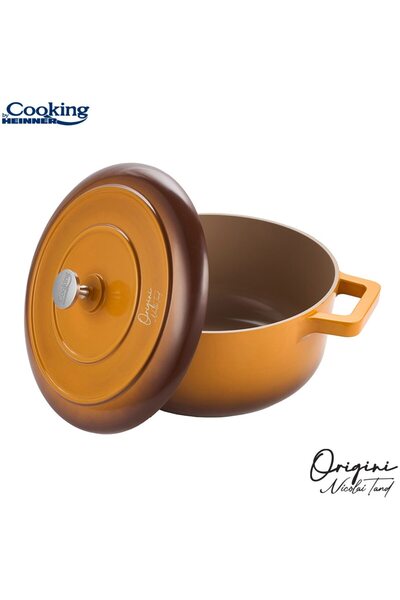 Cooking by Heinner Oala cu capac - aluminiu turnat, invelis ceramic, inductie, 26 x 12.5 cm, 5.8 L
