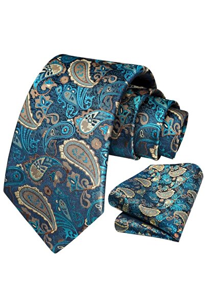 FASHION Κλασική ανδρική υφαντή γραβάτα και σετ λειτουργικής μαντηλίνας τσέπης...