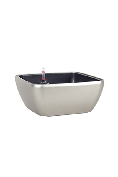 Roberto Rossi Ghiveci inteligent H8x18x18 cm RobertoRossi Quadro Bowl gri