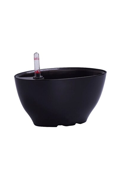 Roberto Rossi Jardiniera inteligenta L22xW13xH11 cm RobertoRossi Vessel negru...