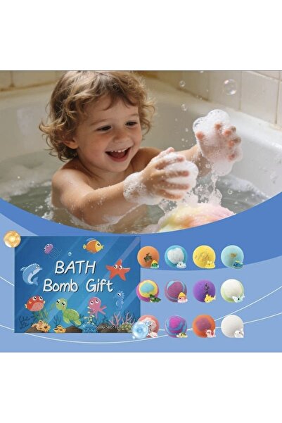 senacacollection 1 ADET Yuvarlak Oyuncaklı Suda Eriyen Banyo Topu