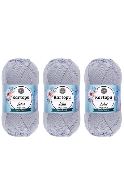 Kartopu LOTUS Merserize Görünümlü El Örgü İpliği 100 Gr 3 ADET RENK : K714 AÇ...