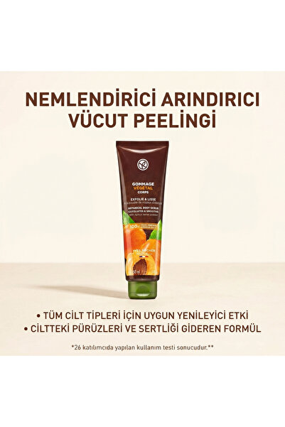 Yves Rocher Gommage Vegetal Kayısı Özlü Vücut Peelingi - Arındırıcı & Nemlend...