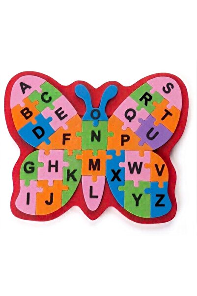 ARCANIUM Educational Toy Butterfly Shaped English Alphabet Puzzle Jigsaw Set ...