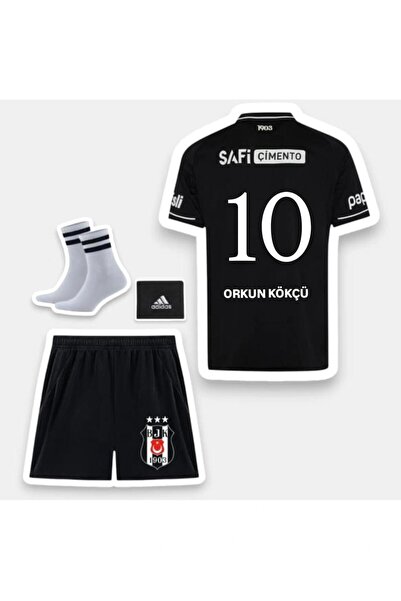 Marka Extra ORKUN-10 B'êşiktâş. 25-26 Yeni Sezon -SİYAH POLO YAKA Çocuk Forma...