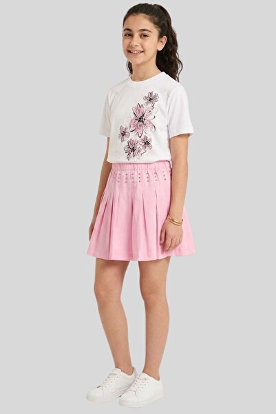 ww waka waka kids store Waka Waka Παιδικό Σετ για Κορίτσια με Ροζ Πλισέ Φούστ...