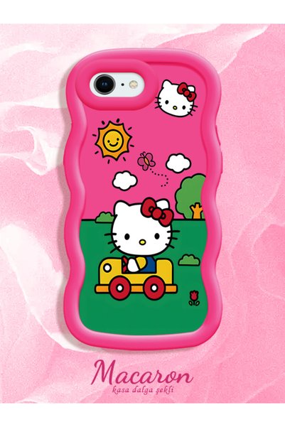 CHICASELUX Simple Red Silicone Phone Case Compatible with iPhone 7 Shockproof...