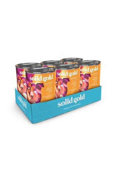 SOLİD GOLD Star Chaser Chicken&Brown Rice for Dogs 374G Pack of 6