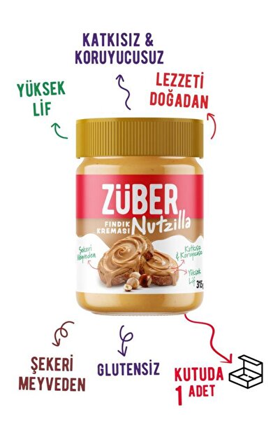 Züber Nutzilla Fındık Kreması 315g (Yeni)