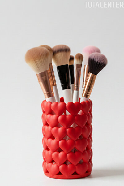 TUTACENTER Οργανωτής σε σχήμα καρδιάς – Θήκη για πινέλα μακιγιάζ, θήκη για στ...