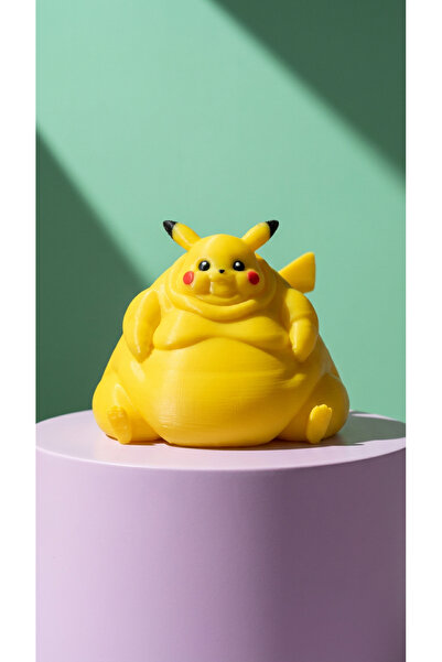 Bonolupo Komik Şişman Pikachu Figür - Dekoratif Masaüstü Süs