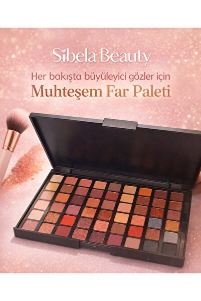 SİBELA BEAUTY GÜZEL GÖRMEK GÜZEL DÜŞÜNDÜRÜR 54'lü Far Paleti, Göz Farı