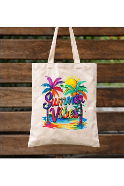 KADOREX DESIGN Vibrant Colorful Summer Vibes Cloth Bag – Summer Themed Tote