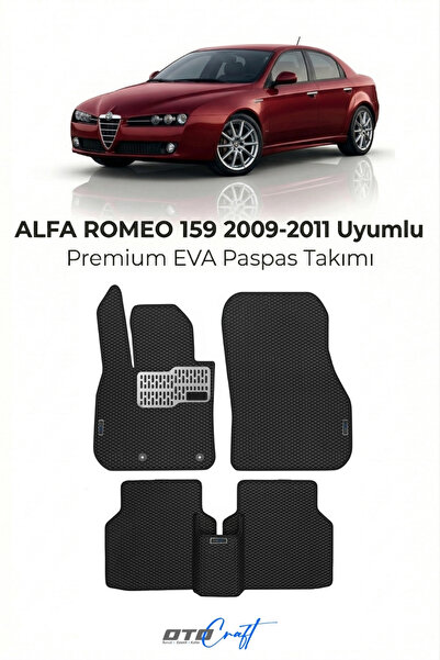 OTOCRAFT Alfa Romeo 159 (2009-2011) Araca Özel 3D Havuzlu Eva Paspas Tam Set ...