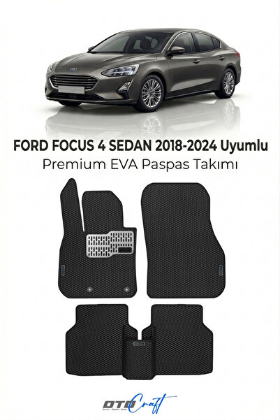 OTOCRAFT Ford Focus 4 Sedan (2018-2024) Araca Özel 3D Havuzlu Eva Paspas Tam ...
