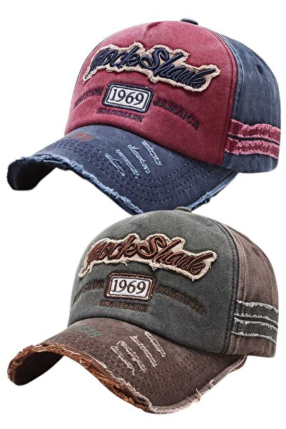 Uniquetrenders Unisex Vintage 1969 Rock Sharks Κεντημένο Ρυθμιζόμενο Καπέλο Μ...