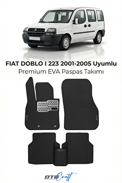 OTOCRAFT Fiat Doblo I 223 (2001-2005) Araca Özel 3D Havuzlu Eva Paspas Tam Se...